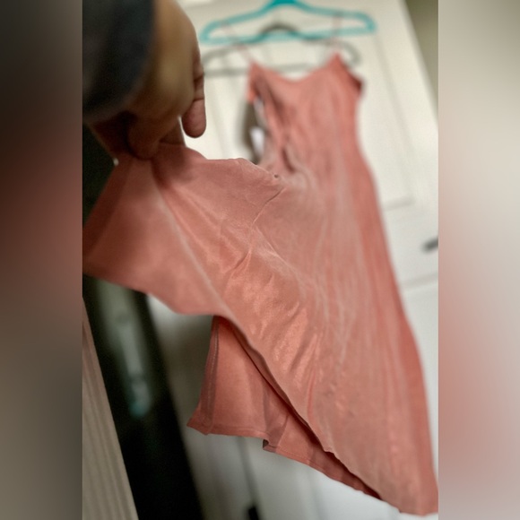 ‼️RARE‼️🎸ANINE BING🎸🔥NWT🔥BAY DRESS in DUSTY PINK— S - Picture 13 of 15